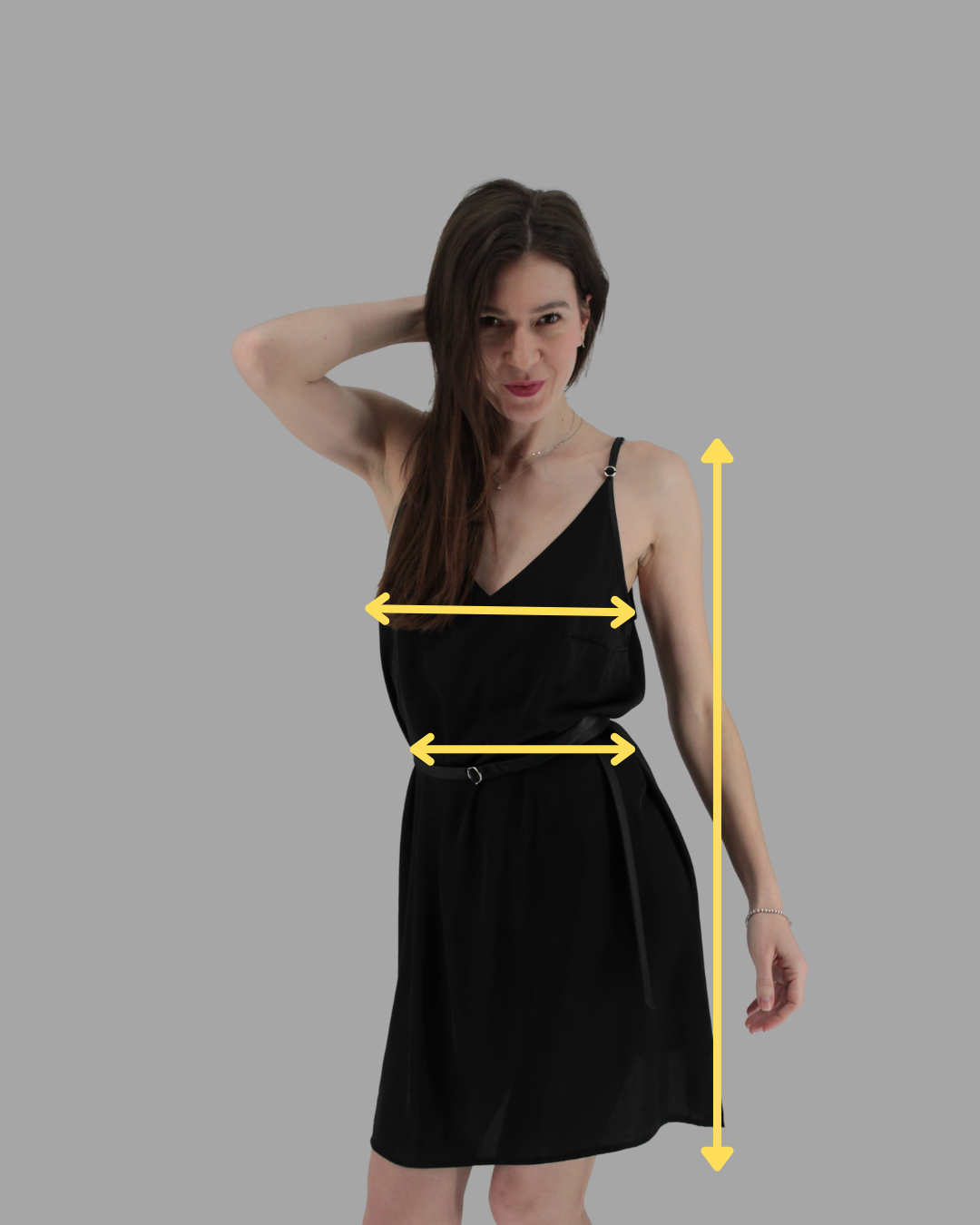 Kde měřit: prsa, pas, délka